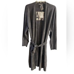 Barefoot‎ Dreams CozyChic Ultra Lite in Charcoal grey robe Large NWT